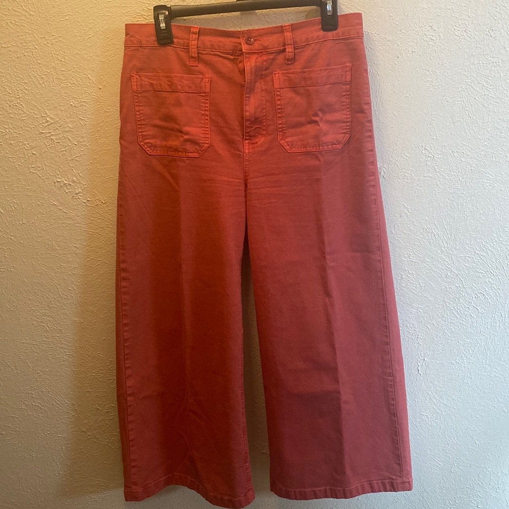 Point sur cropped trousers